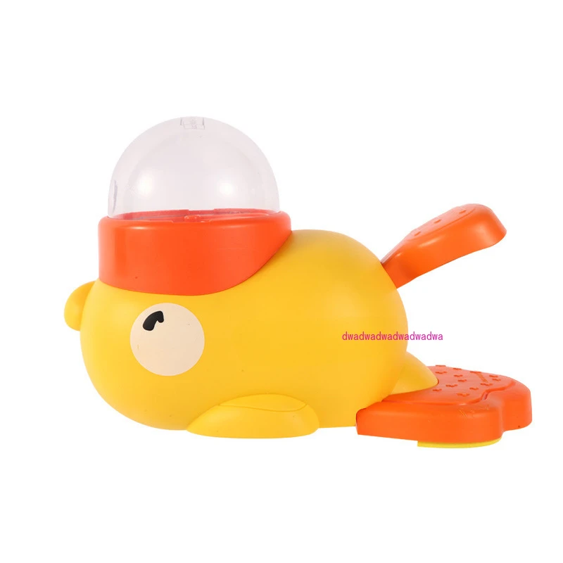 New Small Yellow Duck Pet Cat Automatic Feeder Smart Interactive Dog Feeder Puppy Leak Food Toy