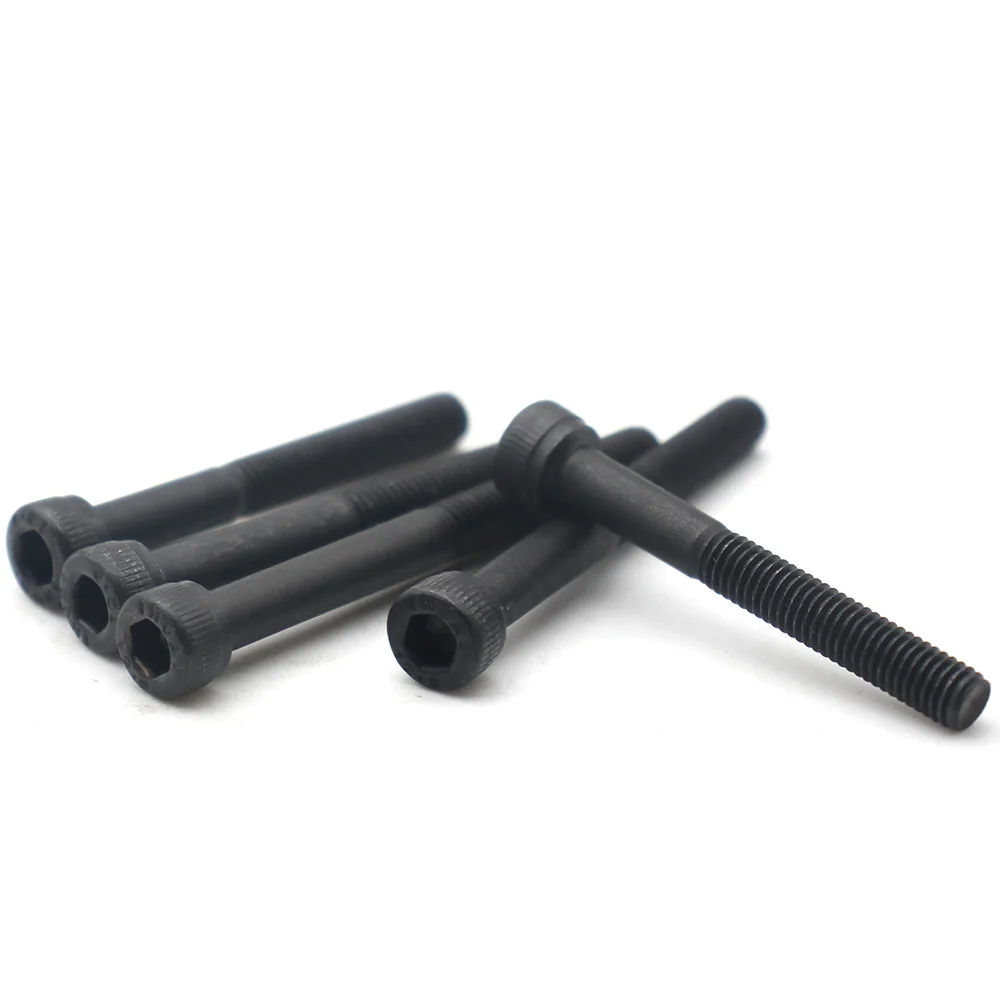 M3 M4 M5 M6 M8 M10 M12 Half Thread Hex Socket Cap Head Bolt DIN912 Grade 12.9 Carbon Steel Extended Length Cup Head Screw