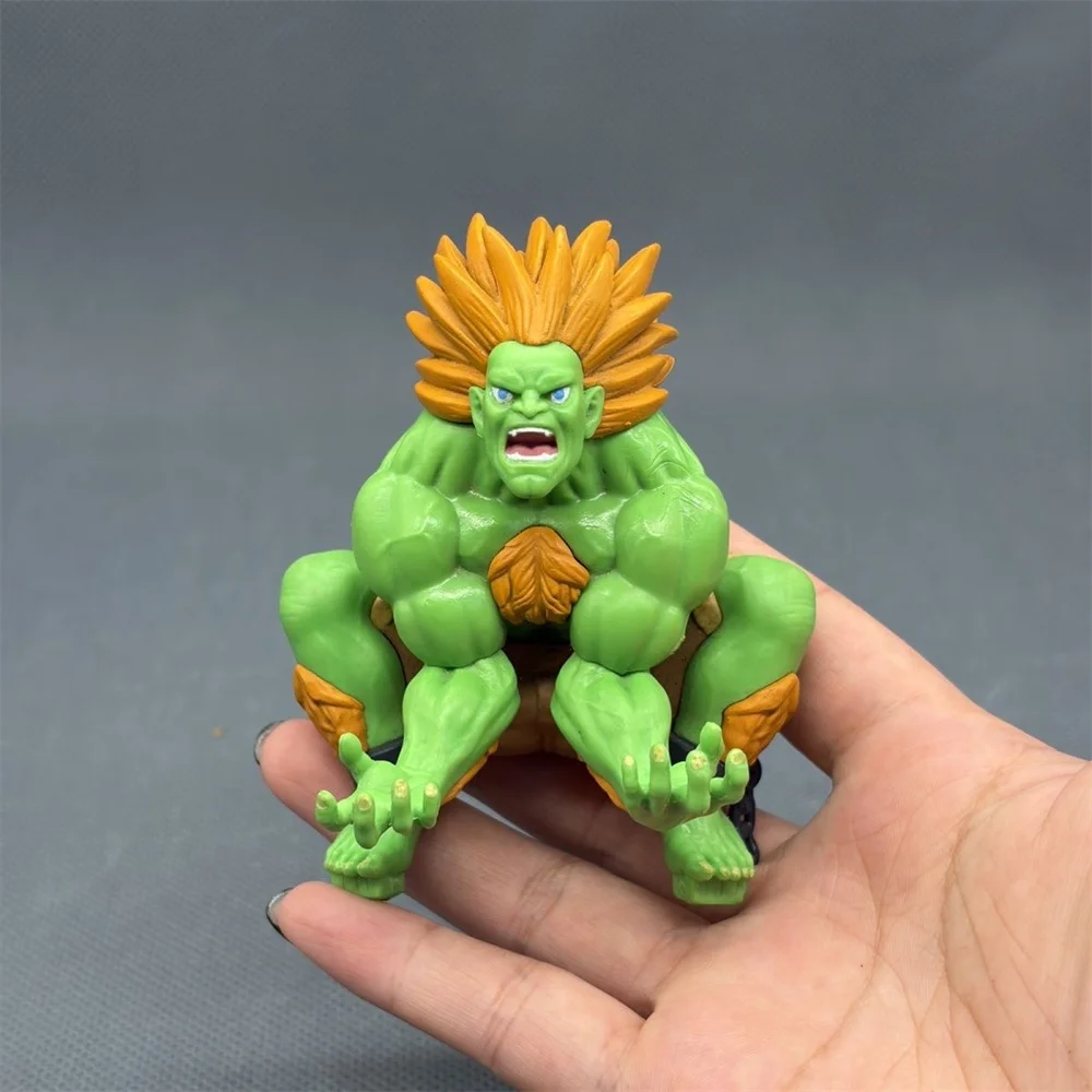 COOL Games Green Fighter Blanka Action Figure Toys Anime Jimmy Green Monster Figures Collection Decor Model Toys Dolls