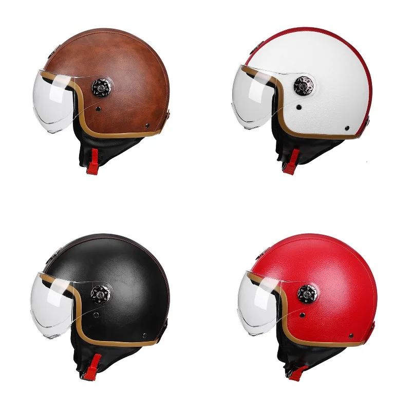 

The New Four Seasons Electric Car Helmet Helmet To Ride A Motorcycle Helmet Locomotive 56 To 60 Cm Helmet