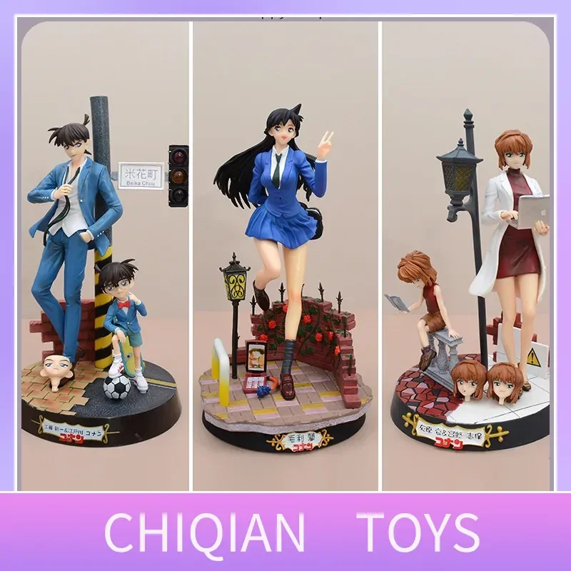 

Набор коллекционных статуй аниме «Детектив Конан» - 25-27 см GK Фигурки Феникса Рэйчел Мур Kudou Shinichi Haibara Ai Styles Игрушка в подарок