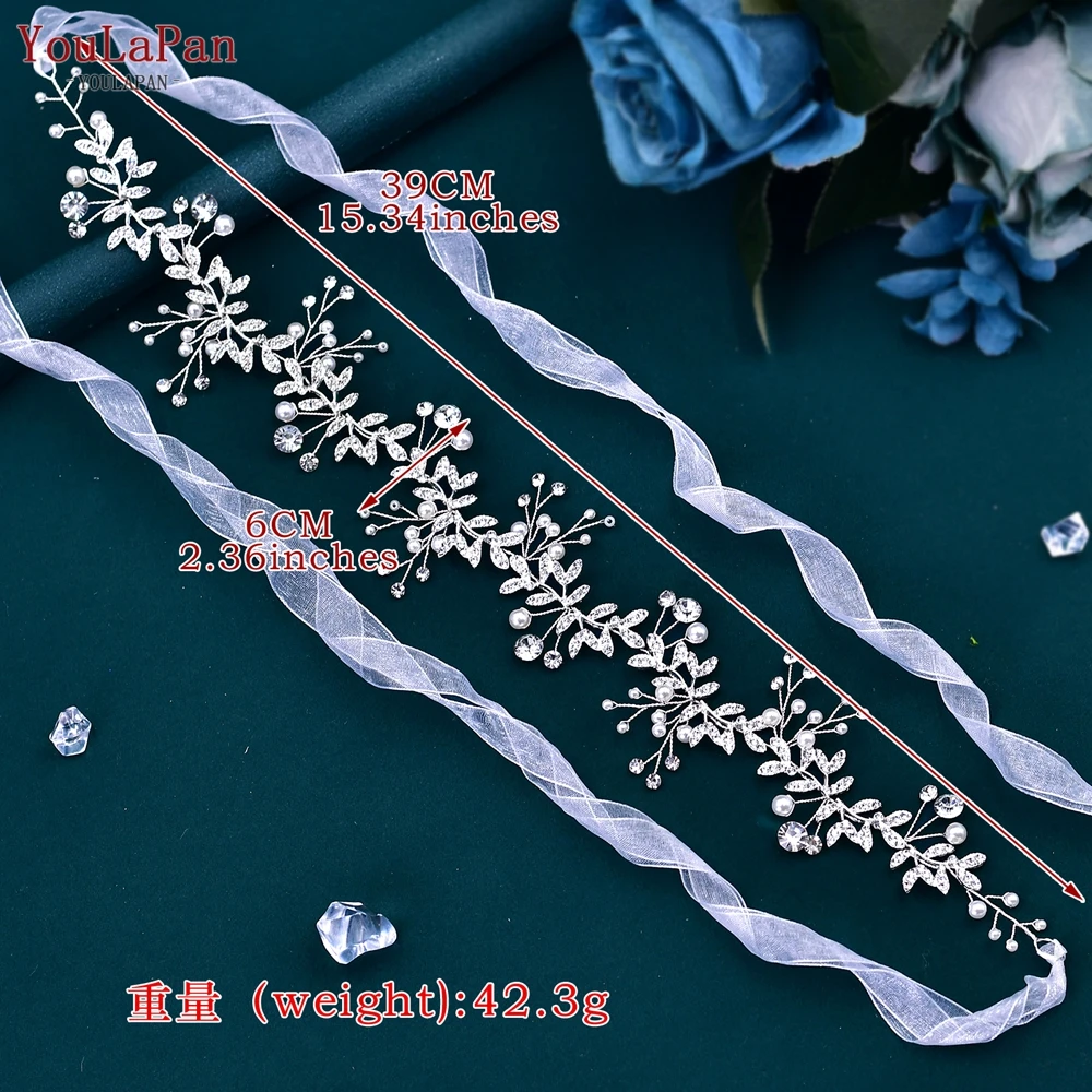 Youlapan Strass Brautkleid Schärpe Gürtel Legierung Blatt Braut gürtel Frauen Robe Abendkleid Gürtel Hochzeit Zubehör sh233 – Detail 8