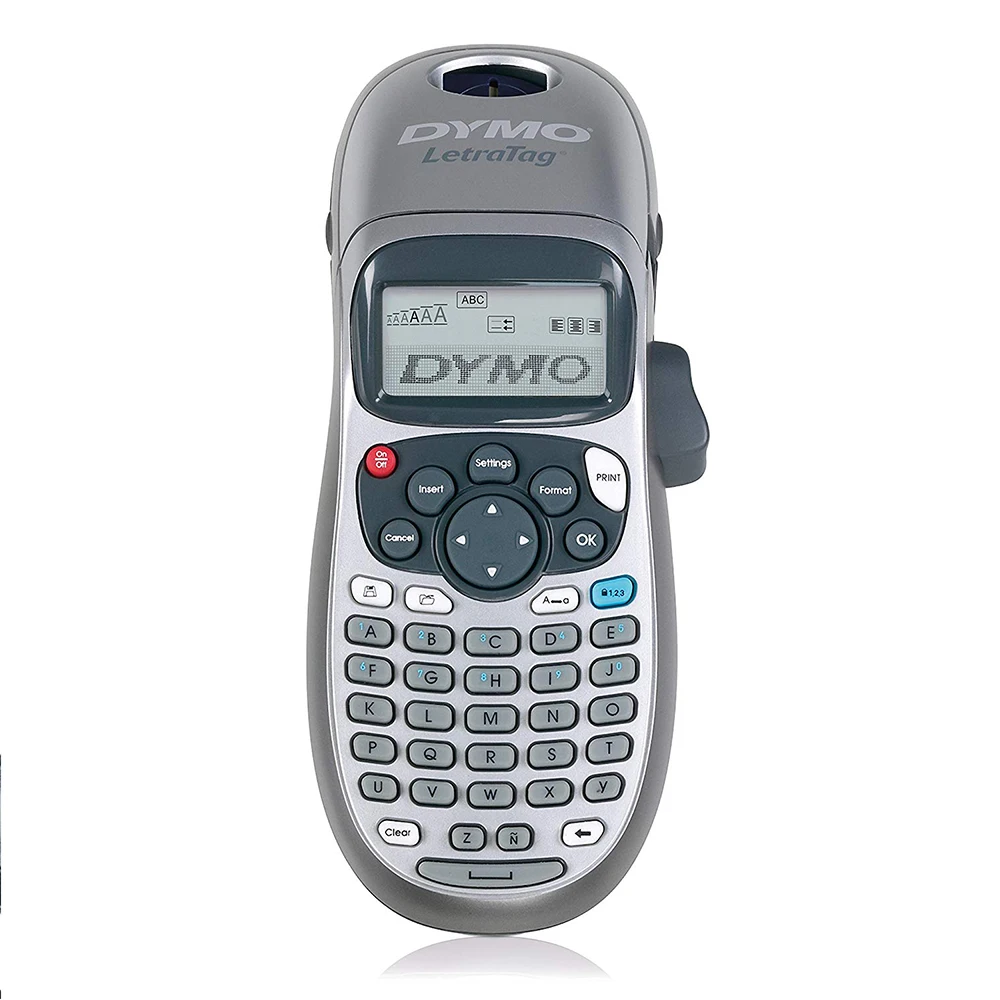 Dymo-impresora de etiquetas de LT-100H Letratag Original, máquina de escribir portátil para etiquetas de 12mm, 12267, 91201, 91202, 91203, 91204,
