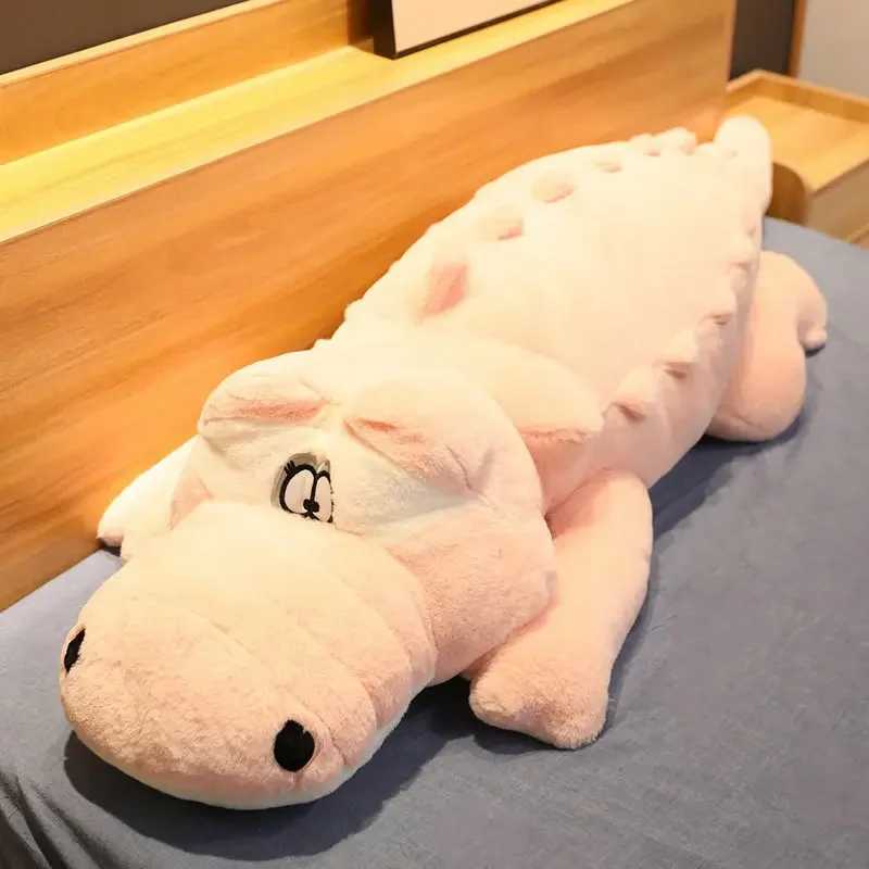

150-200cm Anime Soft Plush Doll Toy Lifelike Stuffed Animal Crocodile Throw Pillow Sofa Cushion Ideal Children's Birthday Gift