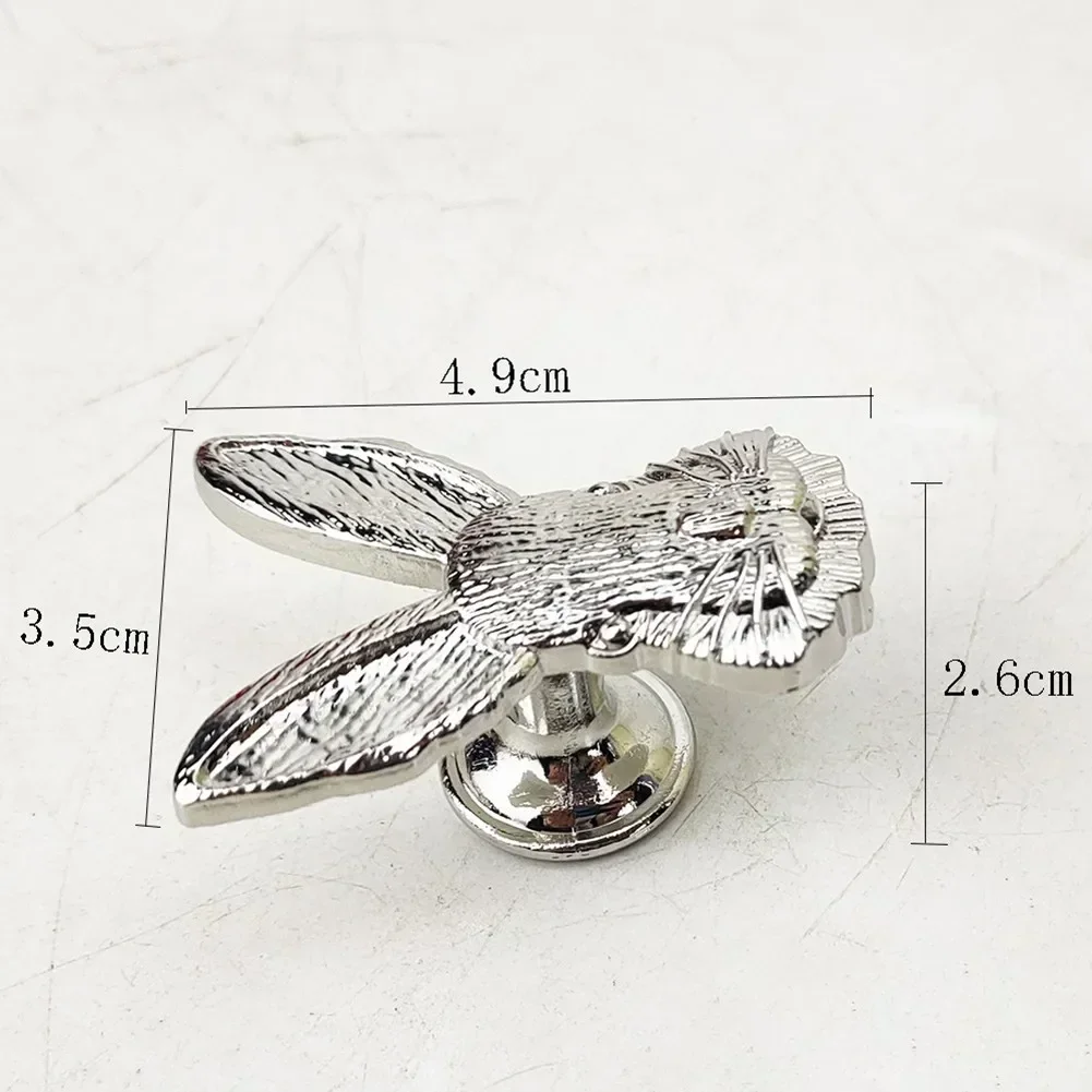 Nordic Style Rabbit Shape Cabinet Door Handle Cupboard Handles Drawer Pulls Decor Solid Brass Furniture Hardware Drawers Handles
