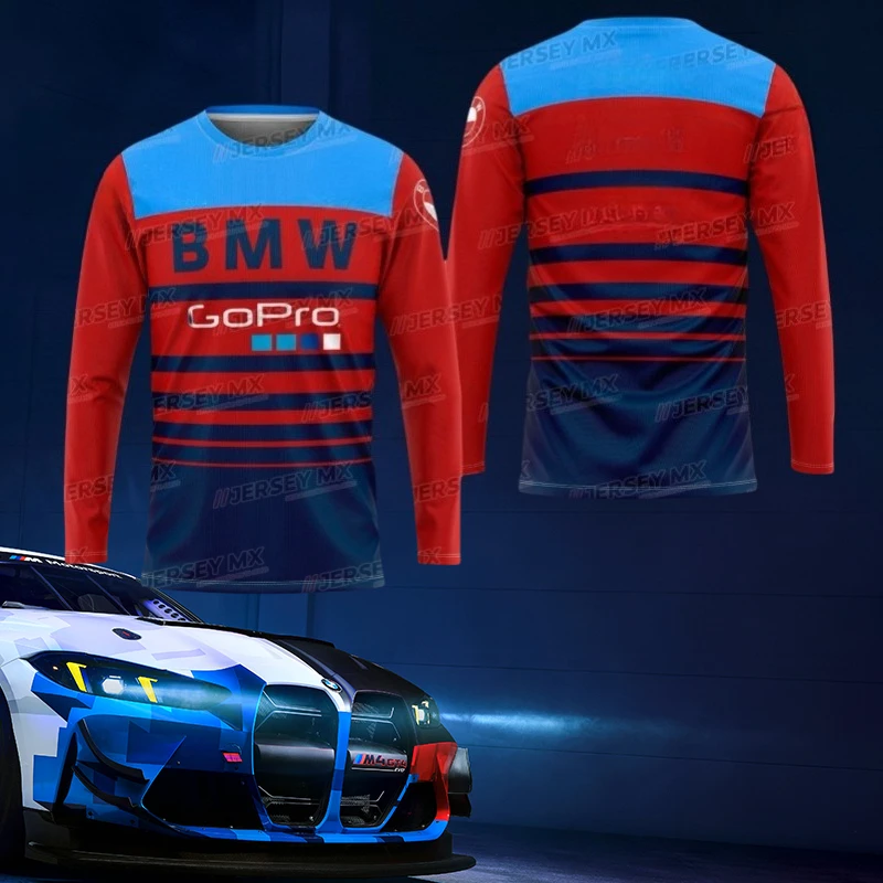 

2025 BMW Quick-drying Long-sleeved High-end Luxury BMW Brand Casual T-shirt Car Lover Gift Professional Cycling Suit Top Moto