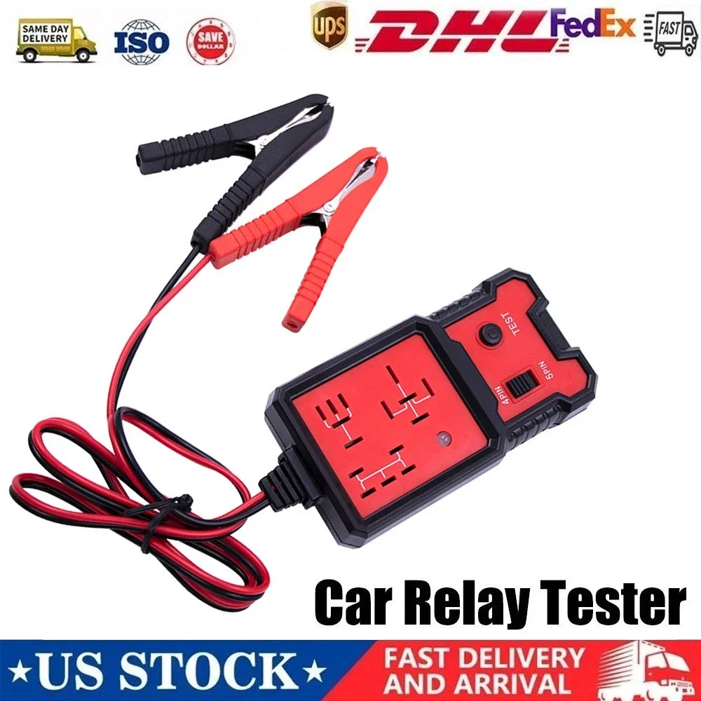 

1pc Car Battery Checker Automotive Electronic Relay Car Relay Tester -4/5Pin 12V Car Diagnostic Tool