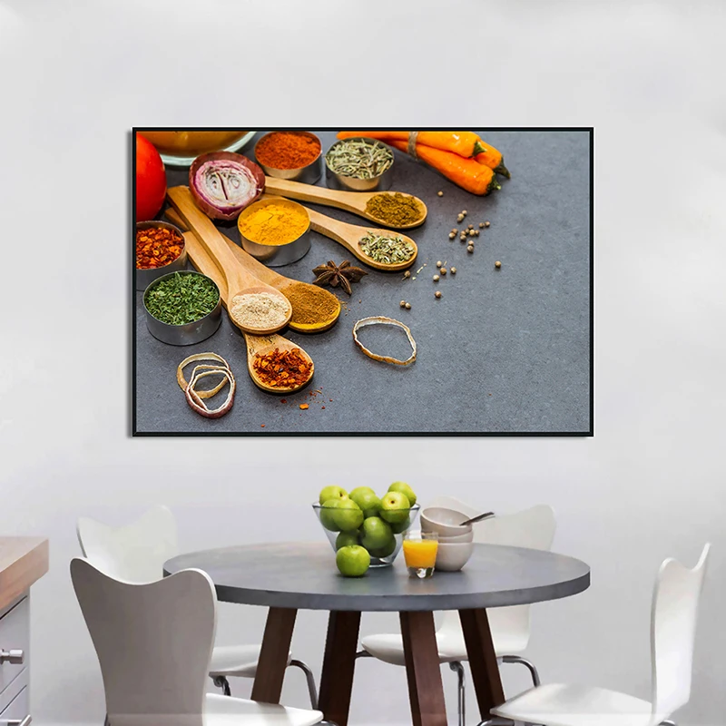 Kitchen Yummy Food Poster Brightly Colored Canvas Painting Multisize Modern Art Wall Print Decorative Picture Living room Decor