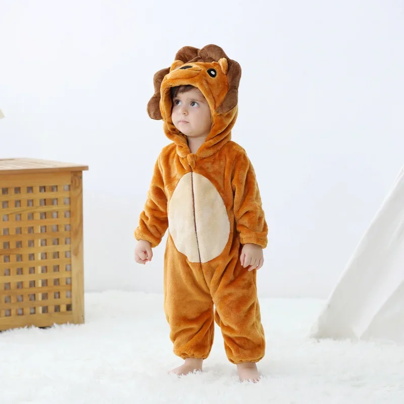 SN55Baby Kigurumi Stitch Dinosaur Cartoon Pajamas Romper Newborn Infant Kids Animal Jumpsuit Girls Boys Anime Cosplay Pyjama$@1w