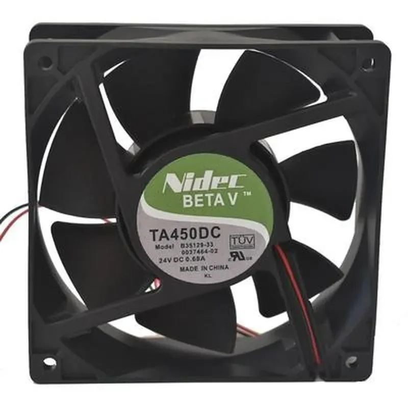 Electric Shovel for Japanese Nidec B35129-33 24V 0.68A 12cm 12038 3-Wire Ball Bearing Cooling Fan