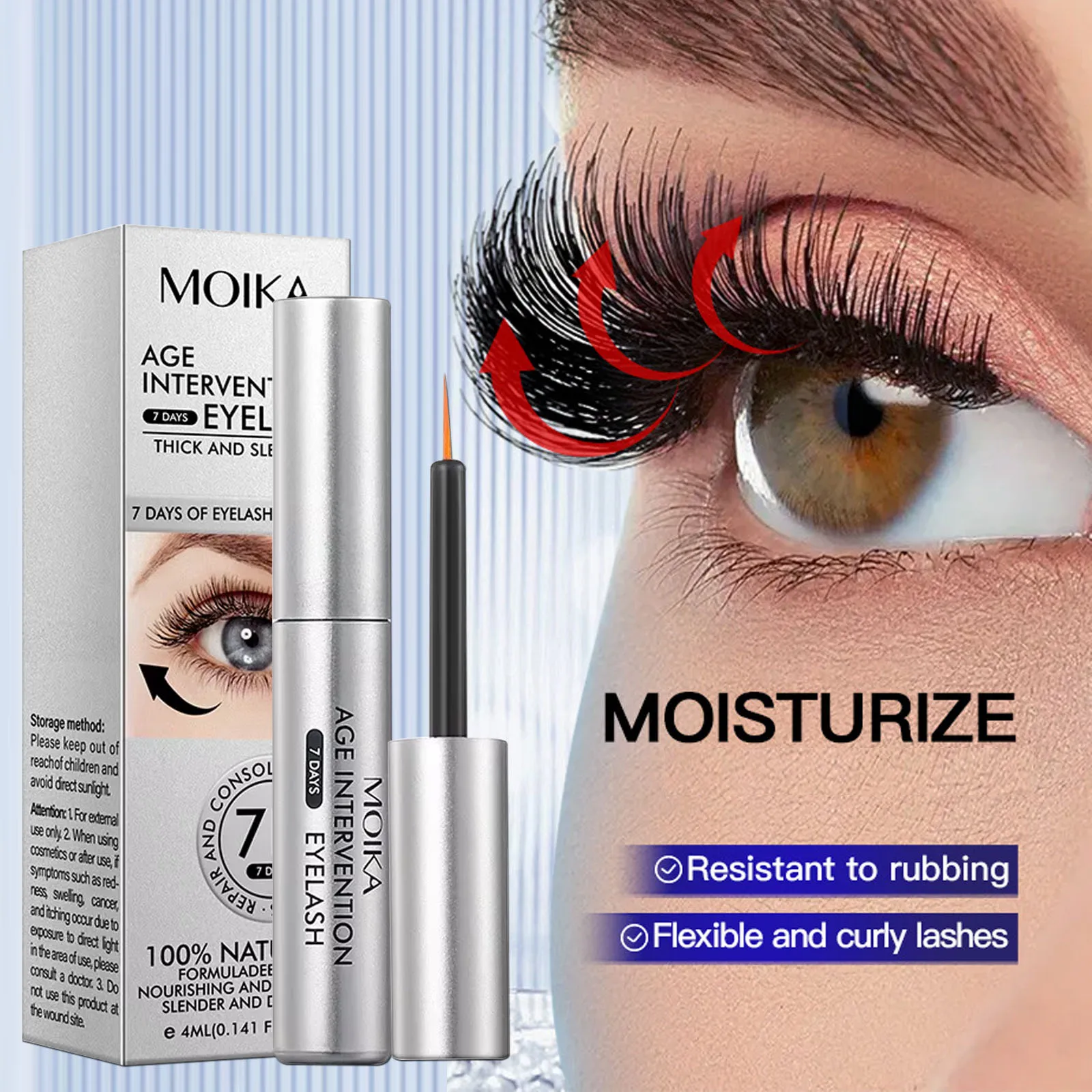 Eyebrow Eyelash Growth Serum Fast Growing Prevent Hair Loss Damaged Treatment Prevent Baldness Fuller Thicker Eye Care Makeup