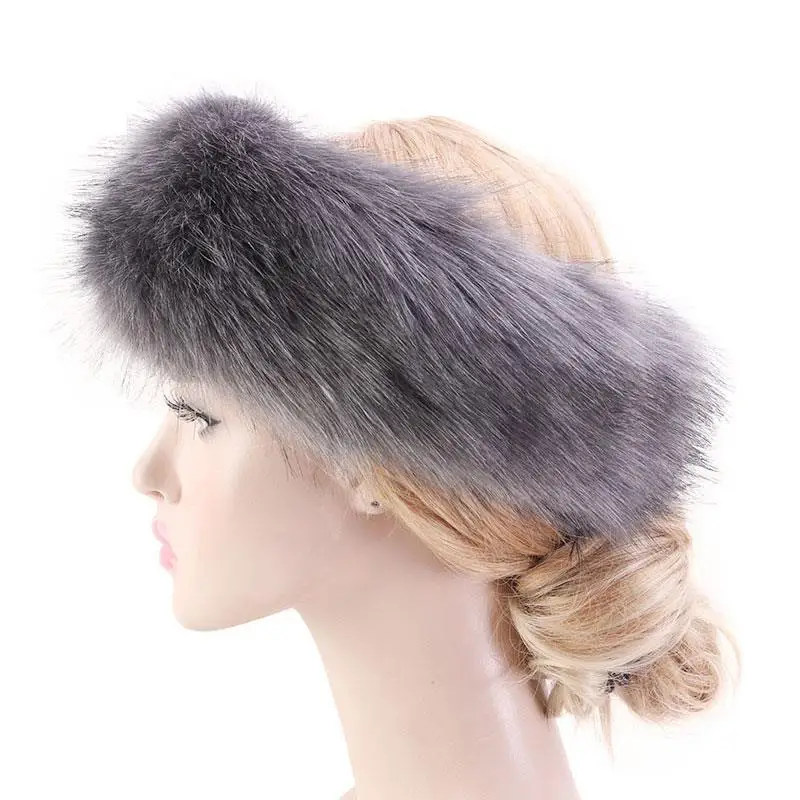 بلون أفخم عقال شتاء دافئ فو الفراء قبعة السفر في الهواء الطلق Brimless قبعة الشتاء رقيق فو قبعات التزلج في الهواء الطلق أغطية الرأس #4