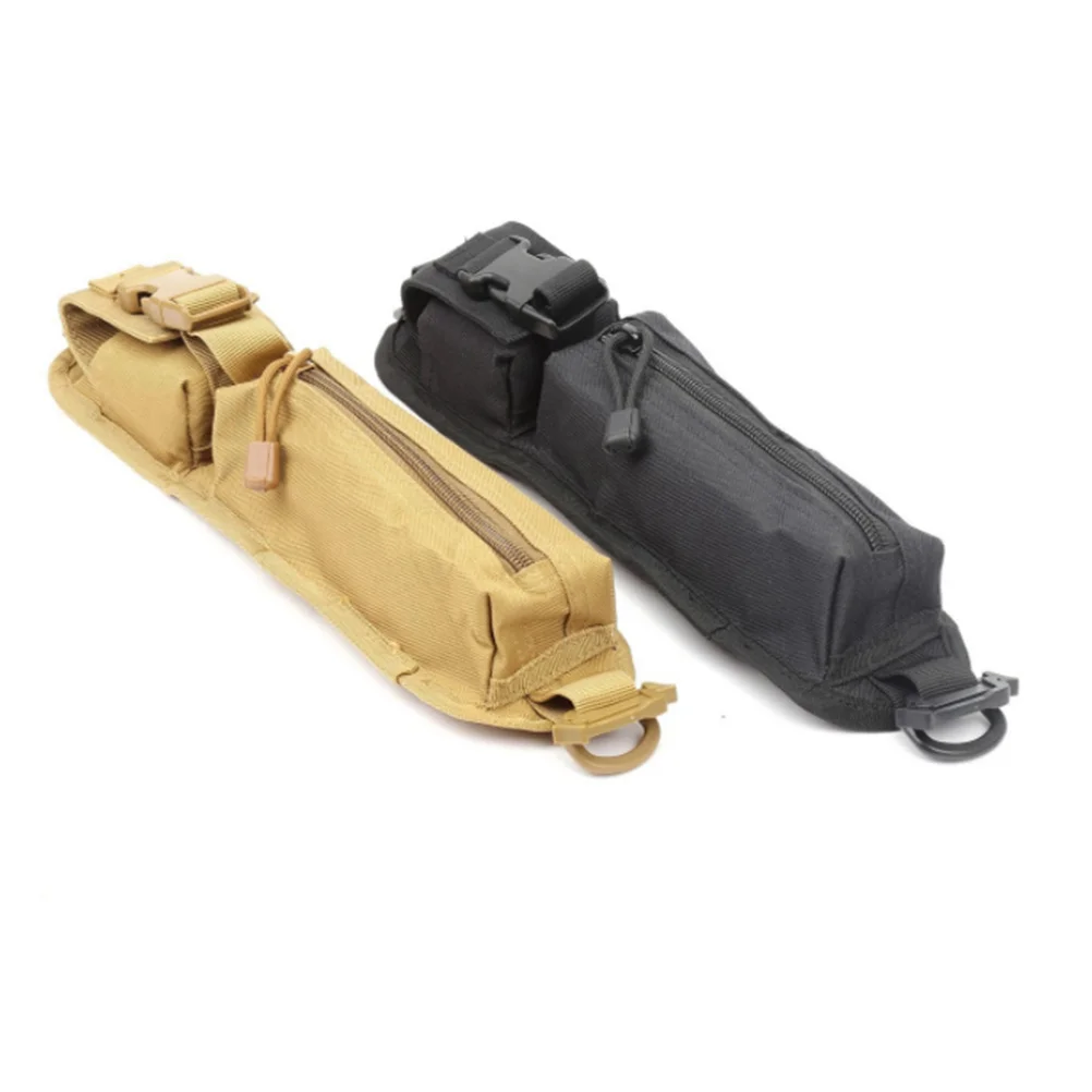 

First Aid Bag Durable Lightweight Multi Compartment Outdoor Sundries Pouch For Storage Wallet Keys Phone Earphone Cards Black