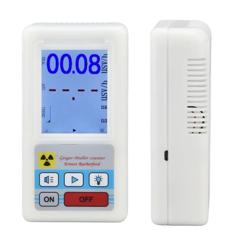 BR-6 Geiger Counter Easy Reading Multifunctional Radioactive Detector For Nuclear Radiation Electromagnetic Radiation
