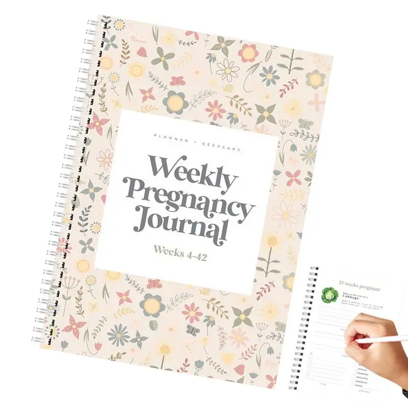 Pregnancy Planner Weekly Pregnancy Organizer Pregnancy Journal Memories Book Expecting Moms Calendar Pregnancy Weekly Monthly