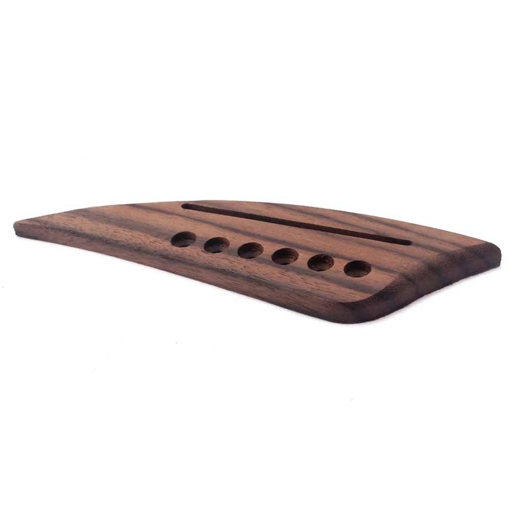 

6 Strings Guitar Bridge Folk Acoustic Replacement Trumpet Parts Bamboo Saddle for