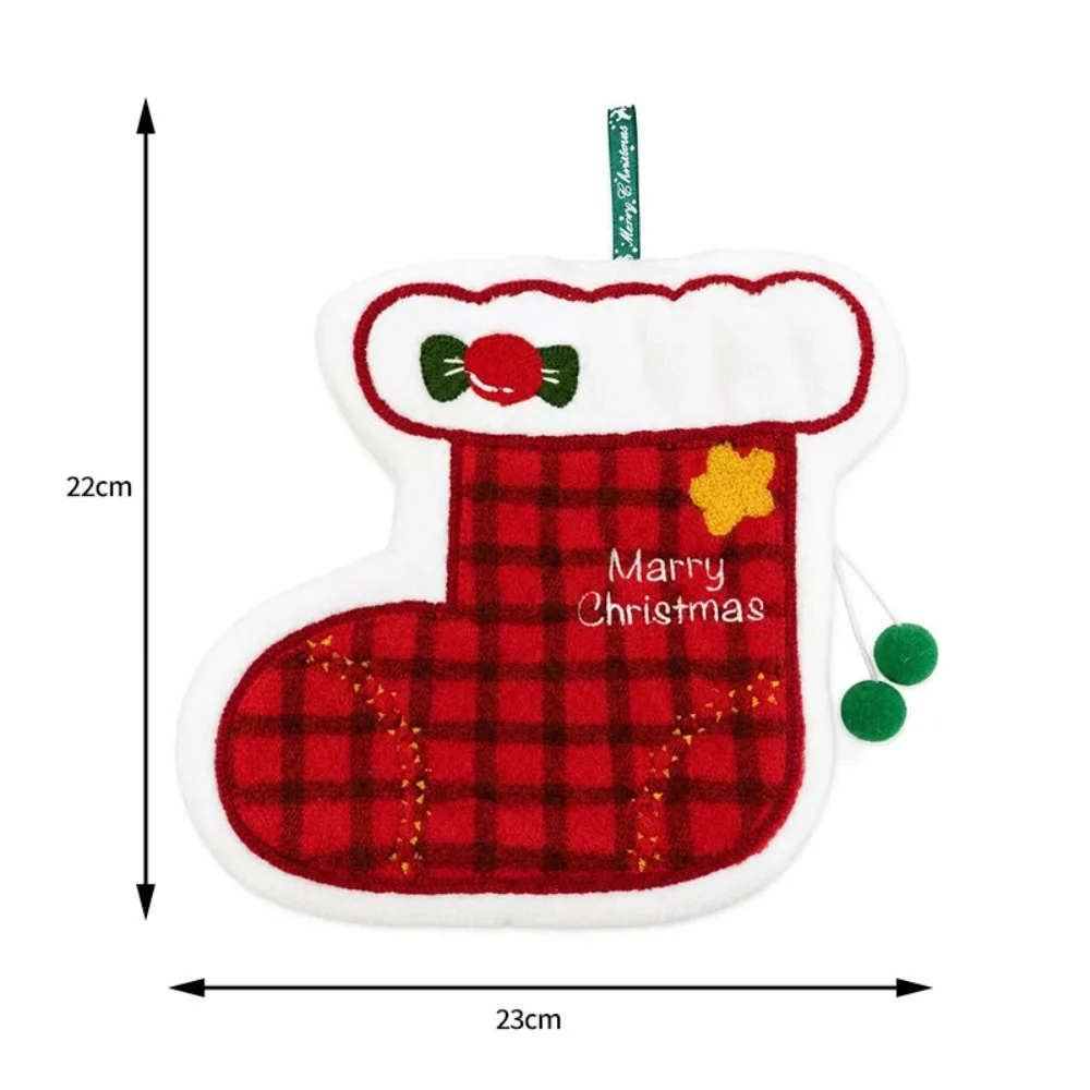 Water Absorption Christmas Hand Towel Quick-drying Hanging Christmas Tree Handkerchiefs Cleaning Dishcloths