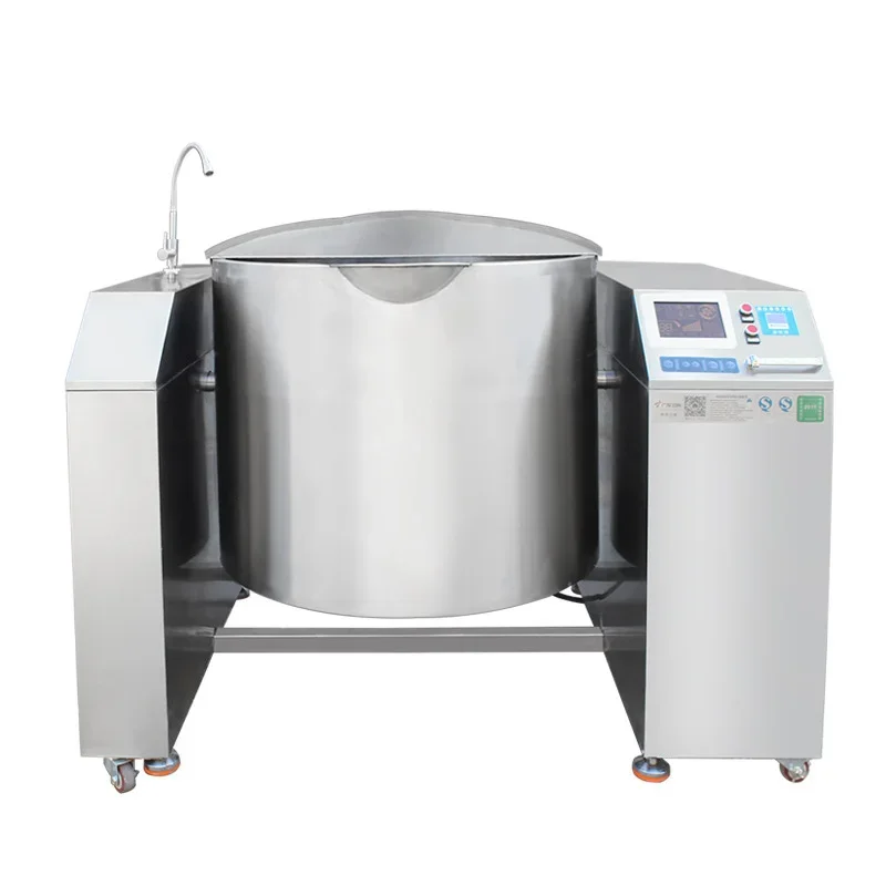 380V/30KW Tilt Type Soup Cooker High-power Swing Type Soup Cooker automatic Marinated Meat Sauce Frying Pan/mixing Can Be Added