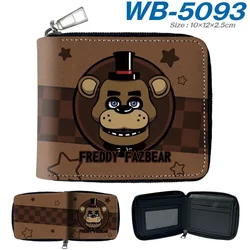 FNAF-cartera de dibujos animados para niños, monedero cuadrado multiusos, tarjetero plegable, regalo de cumpleaños de Navidad, novedad