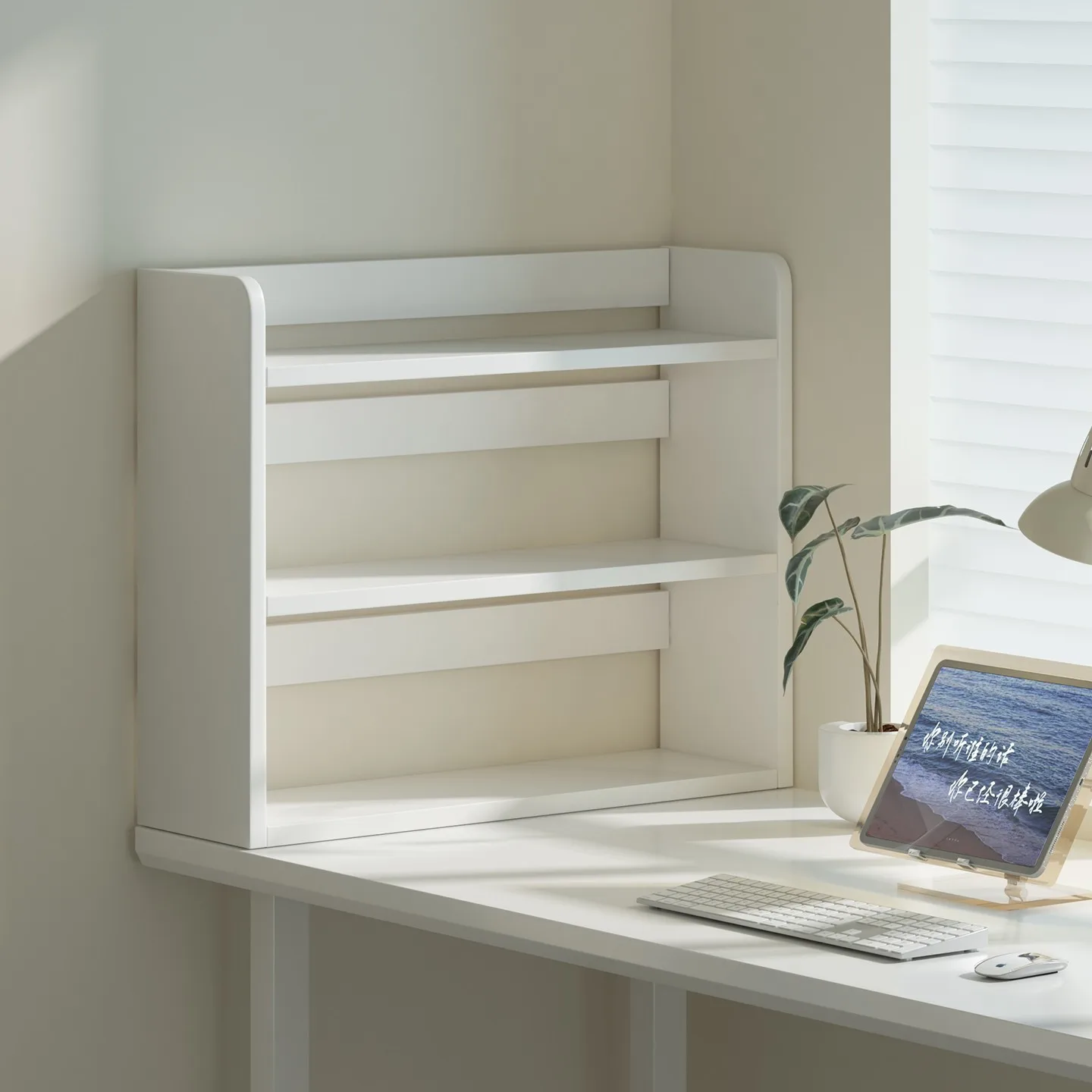 Desktop Multi-layer Storage Rack Simple Vertical Bedroom Bookshelf Student Organizer Small Size Bookcase Easy-to-Use Home Decor