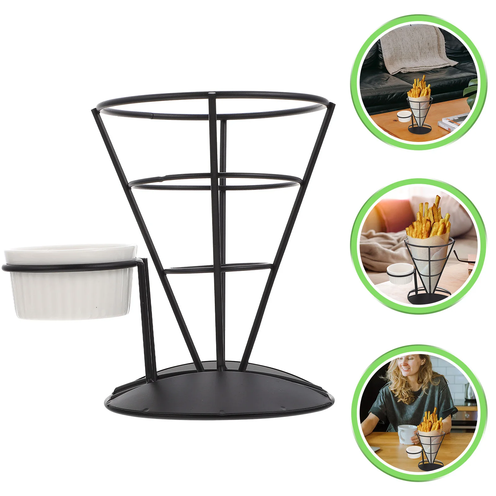 

French Fries Stands Rack Fry Holder Plating Cup Snack Display Catering Displays Food