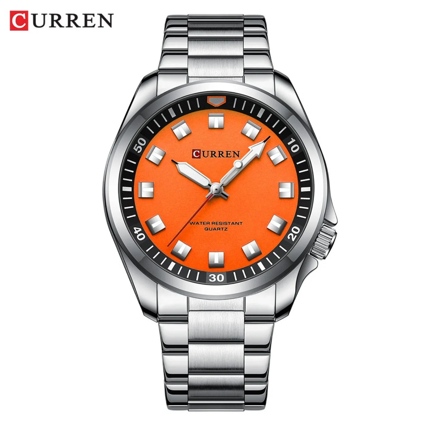CURREN Fashion Men Watch Top Brand Luxury Waterproof Sport Mens Watches Stainless Steel Automatic Date Military Wristwatch