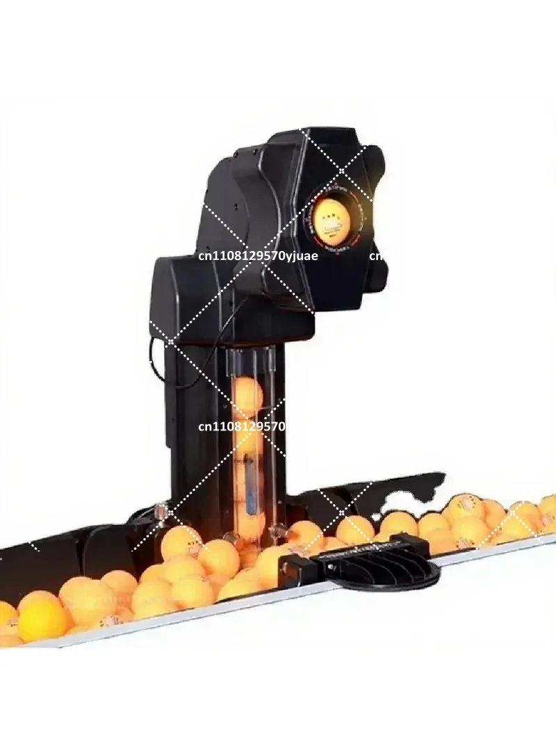 Full-Automatic Programmable Table Tennis Serving Robot Machine, Ping Pong Trainer with Adjustable Modes