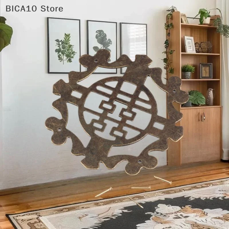 4Pcs Antique Bronze Chinese Decorative Corner Protectors for Wooden and Iron Boxes, Furniture Hardware Crafts Corner Cover