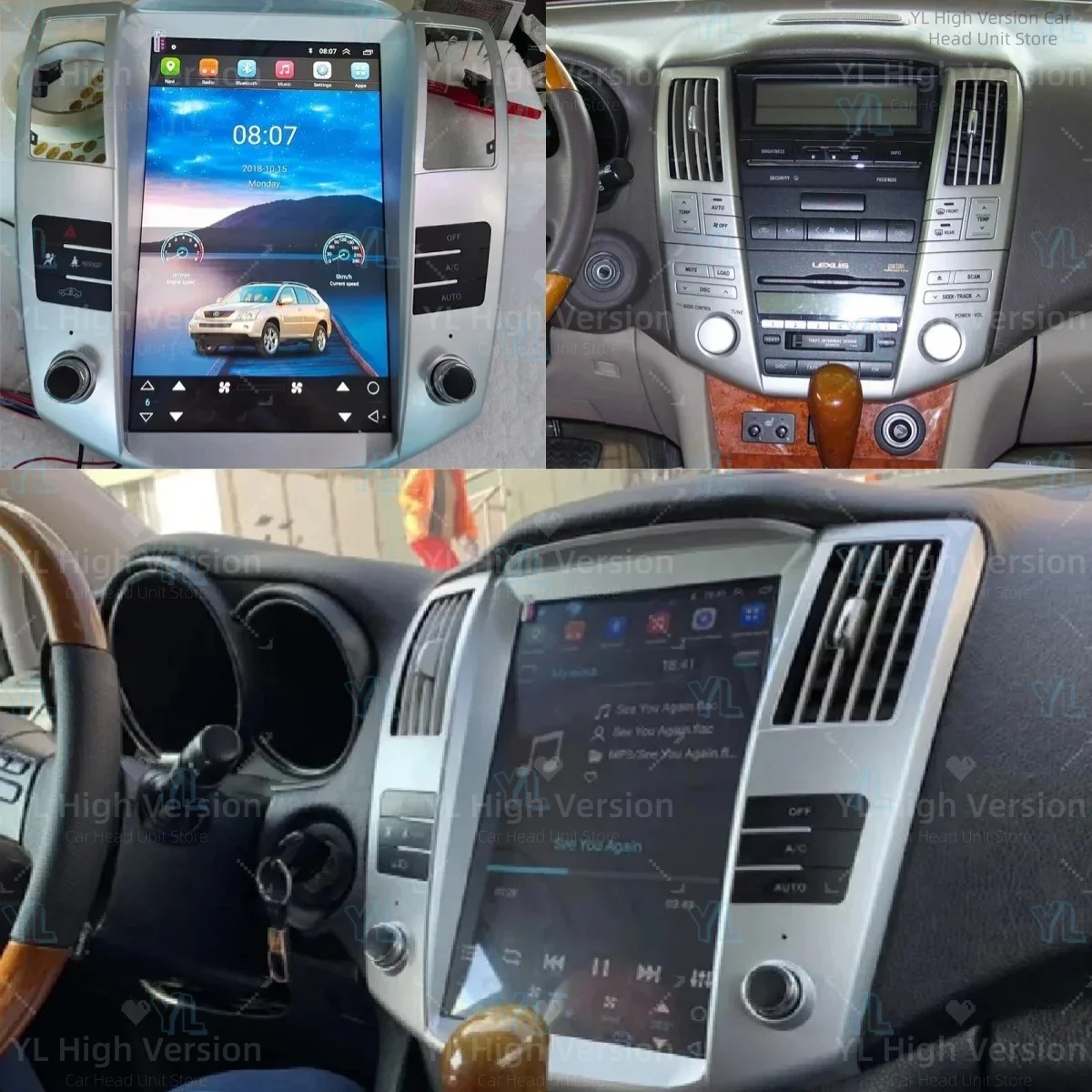 CY For Lexus RX300 RX330 RX350 RX400H 2003-2014 Android13 Car Radio Stereo Multimedia Player GPS Navigation Carplay Touch Screen