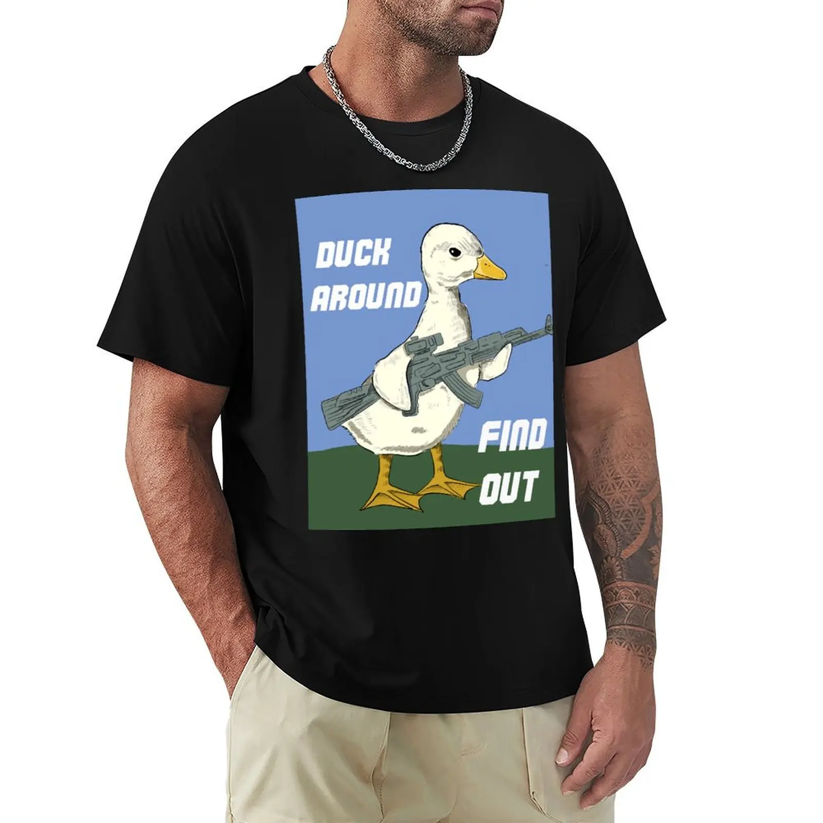 Duck Around Find Out T-Shirt cotton t shirt pack T-Shirt
