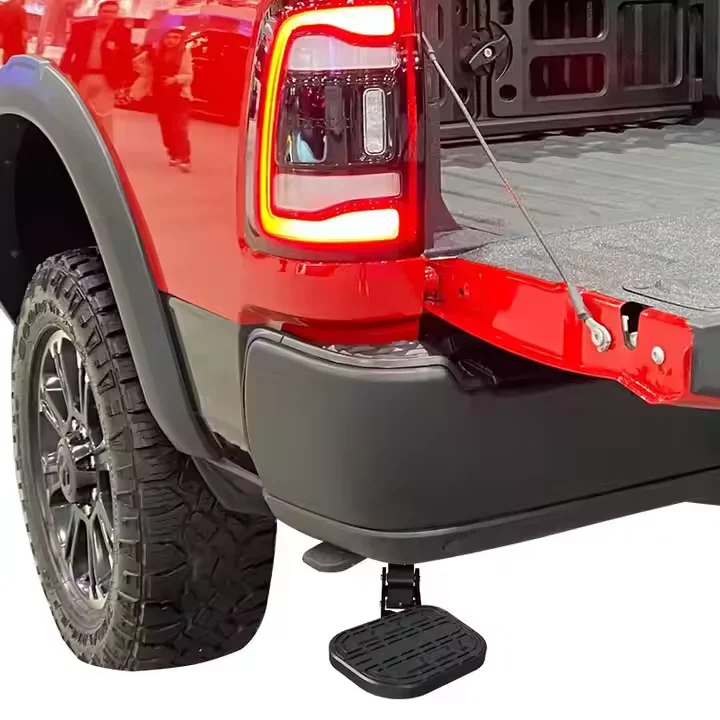 

High Quality Off-road Pickup Trunk Bed Step 4x4 Retractable Exterior Accessories Tailgate Bed Step For Dodge RAM 1500 TRX