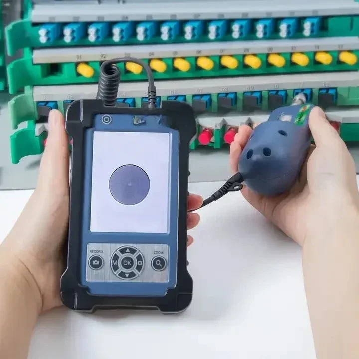 KIP-600V Smart Microscope Fiber Optic Inspection Probe With Display Optic Connector Video Inspector