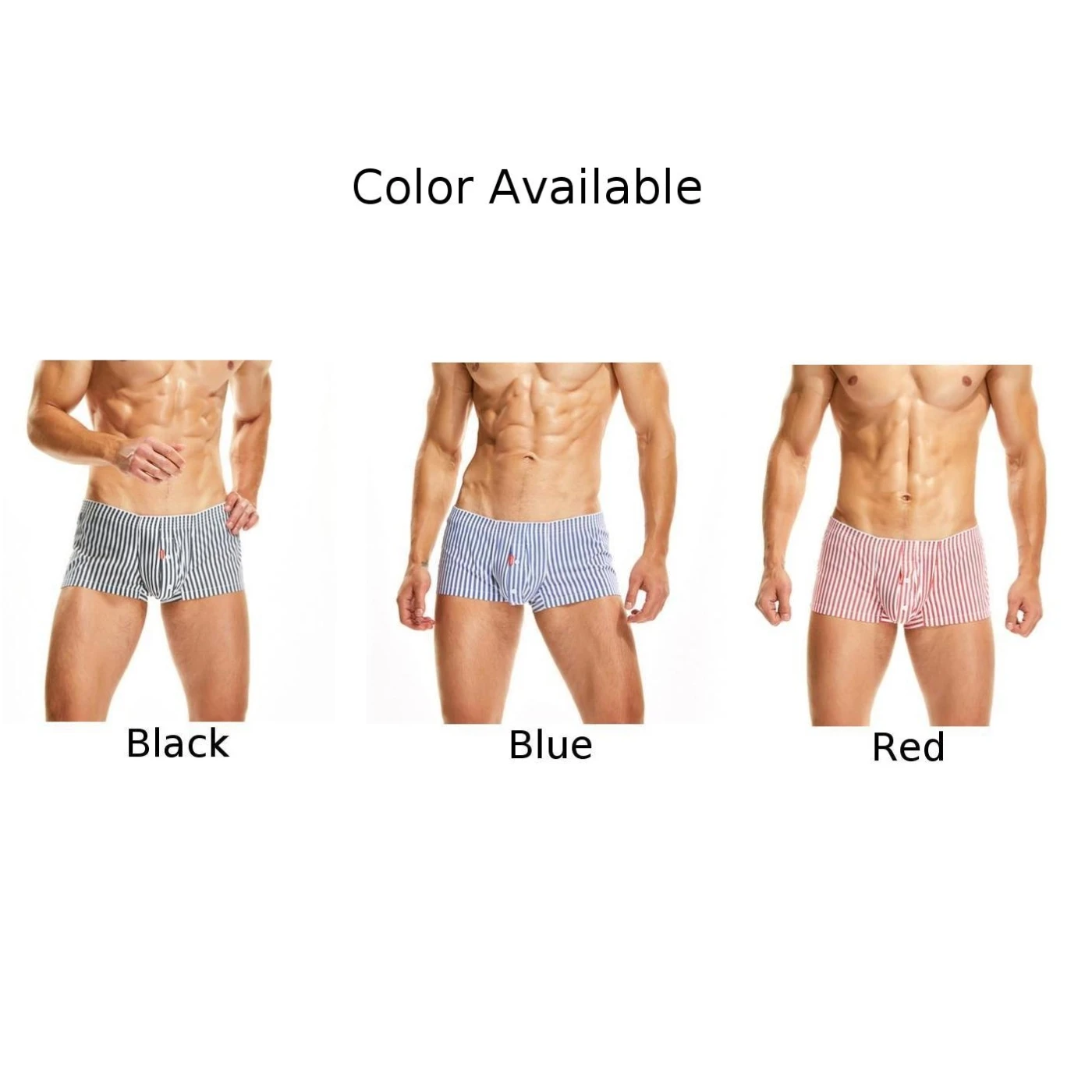Trunks Underwear Boxers Briefs Casual Cotton Blend Homewear Shorts M-2XL Men 's Clothing Red Blue Black For Men