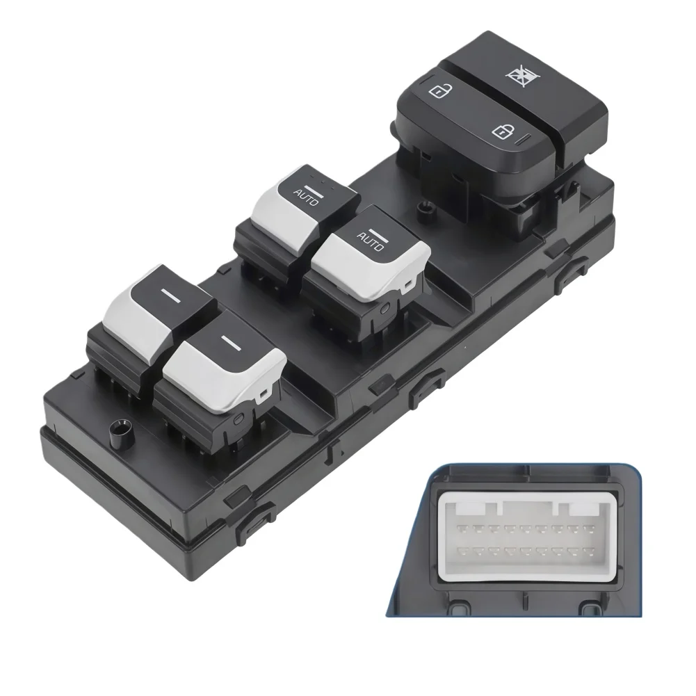 

Power Window Switch for 2015-2019 For KIA Left Door Built to Original Equipment Physical and Signal Specifications