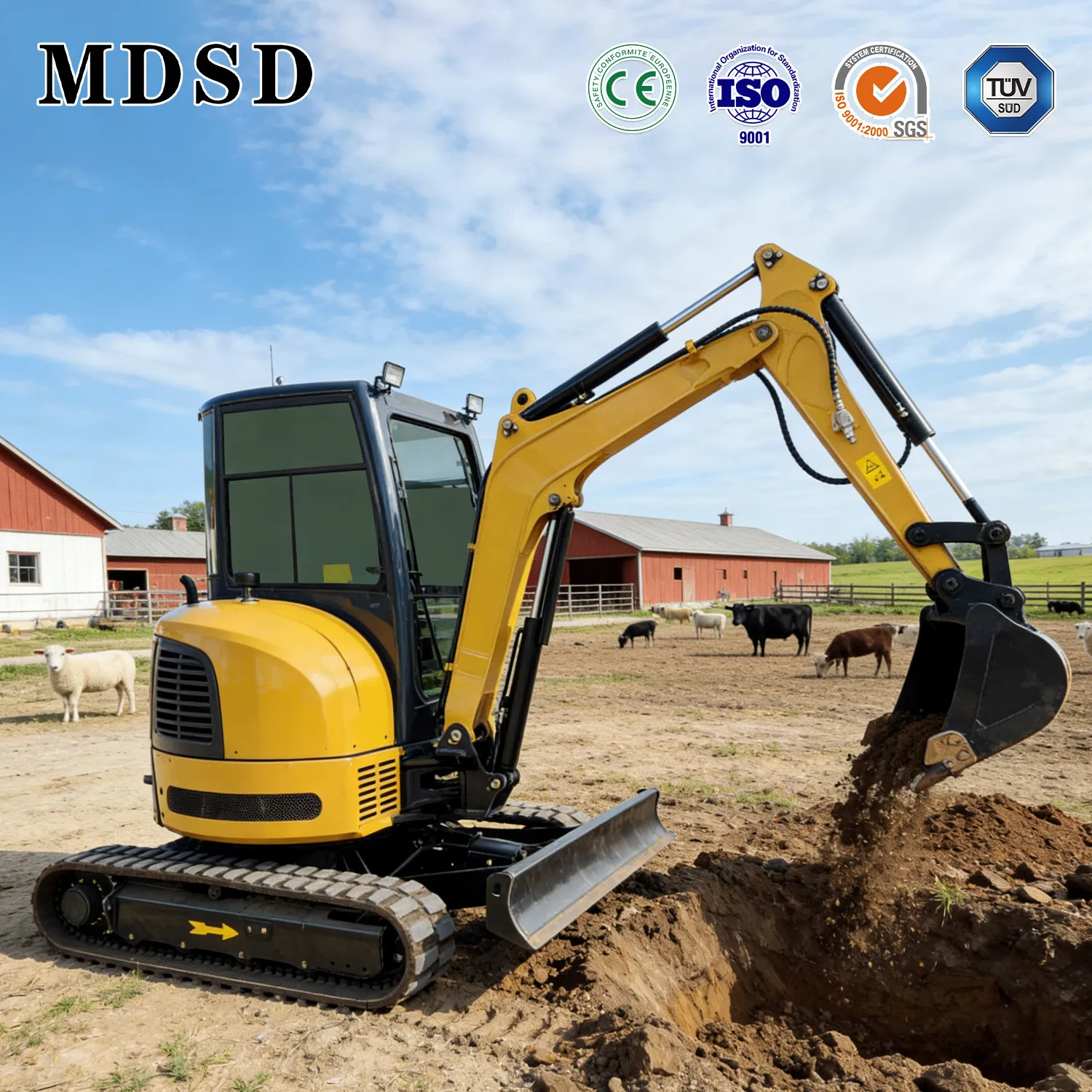 

Мини-экскаватор 3 тонны, простой в управлении, для работ по ремонту дома и фермы, 2-тонный мини-экскаватор Euro5, мини-экскаватор EnMicro, CE/EPA