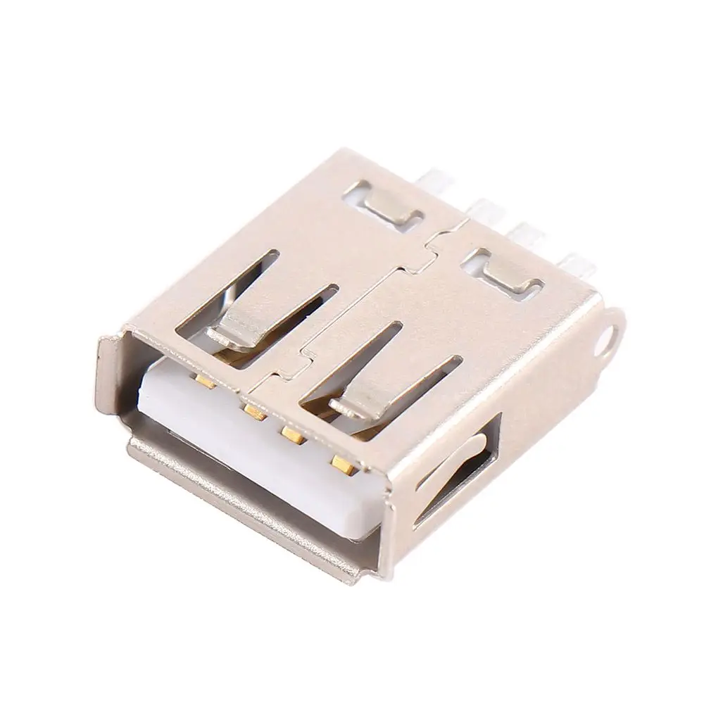 Durable DIY Female 4-Pin USB Plug Socket with Plastic Cover USB Connector USB Adapter