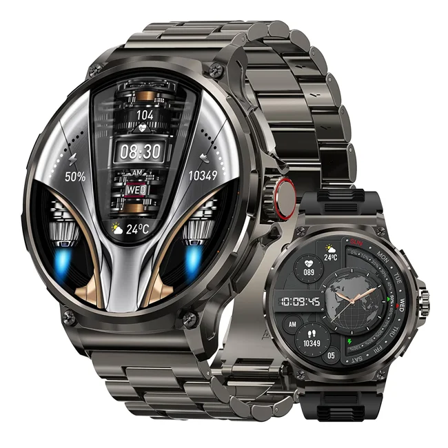 

1.85 Big Touch Men Smartwatch V69 Heart Rate Monitor Sport Fitness Tracker 710mAh Big Battery Outdoor Smart Watch