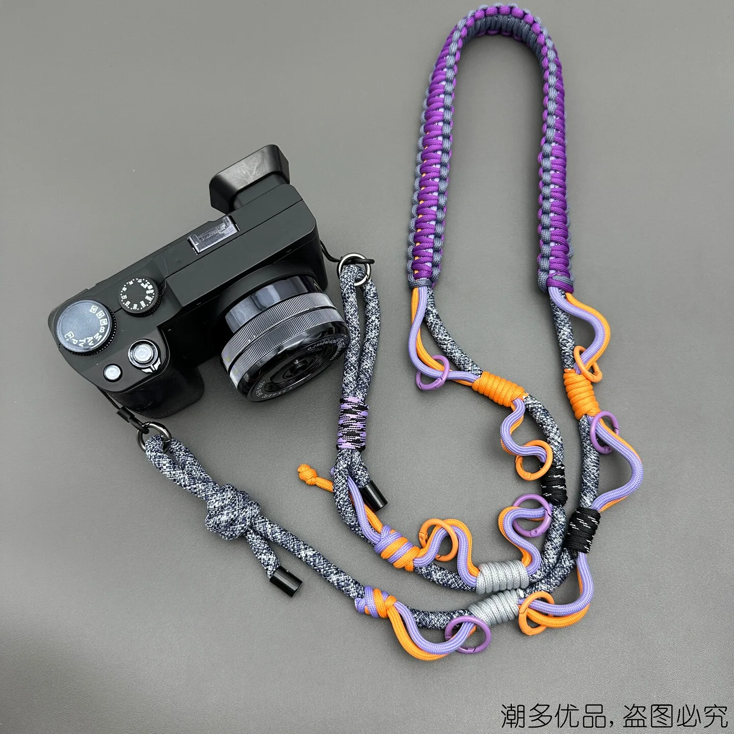 Multi-purpose Outdoor Phone Hand-woven Lanyard Camera Crossbody Strap Tactical Replacement Adjustable Bag Strap Accessories