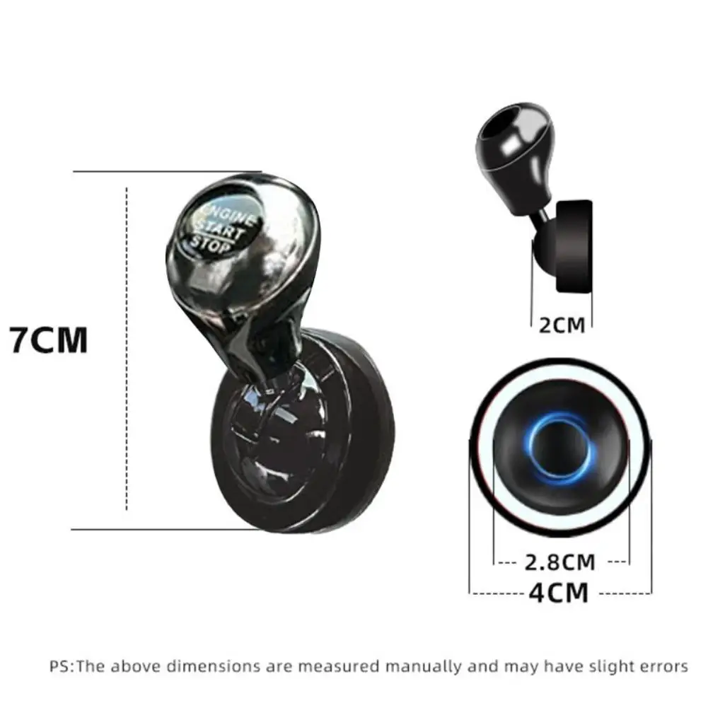 1PC Car One-Touch Start Button with Push-to-Start Rocker Lever Aluminum Alloy Start Button Cover Car Accessories Interior Decor view 6