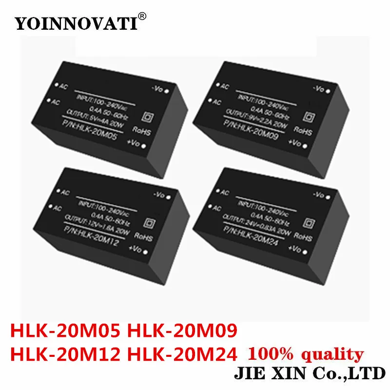 1pcs 100% New HLK-20M05 20M05 HLK-20M09 20M09 HLK-20M12 20M12HLK-20M24 20M24 AC-DC Isolation Switch Power Module 220V to 3.3V 5V