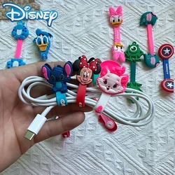 Disney Cartoon słuchawki słuchawki kabel drut organizator uchwyt na przewód USB ładowarka kabel Winder dla iphone Android