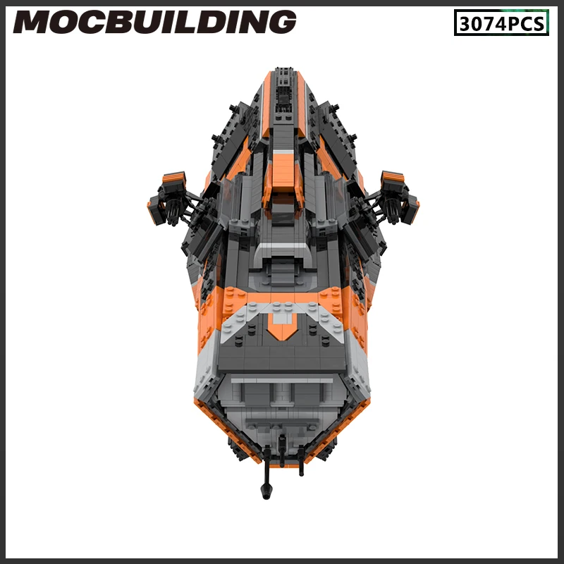 Ruimteschip MOC Bouwstenen Patrouille Destroyer Corvette Fregat Slagschip Modulair Model DIY Bricks Geschenken Verjaardagscadeau