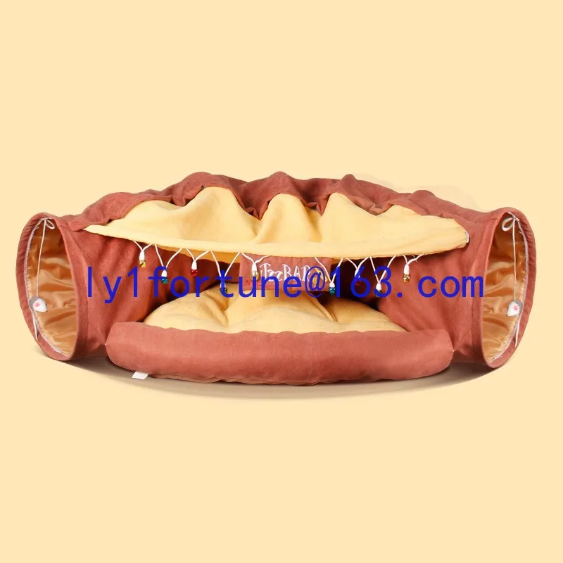 Winter warm cat tunnel can be dismantled and washed cat escape house tunnel nest universal in all seasons