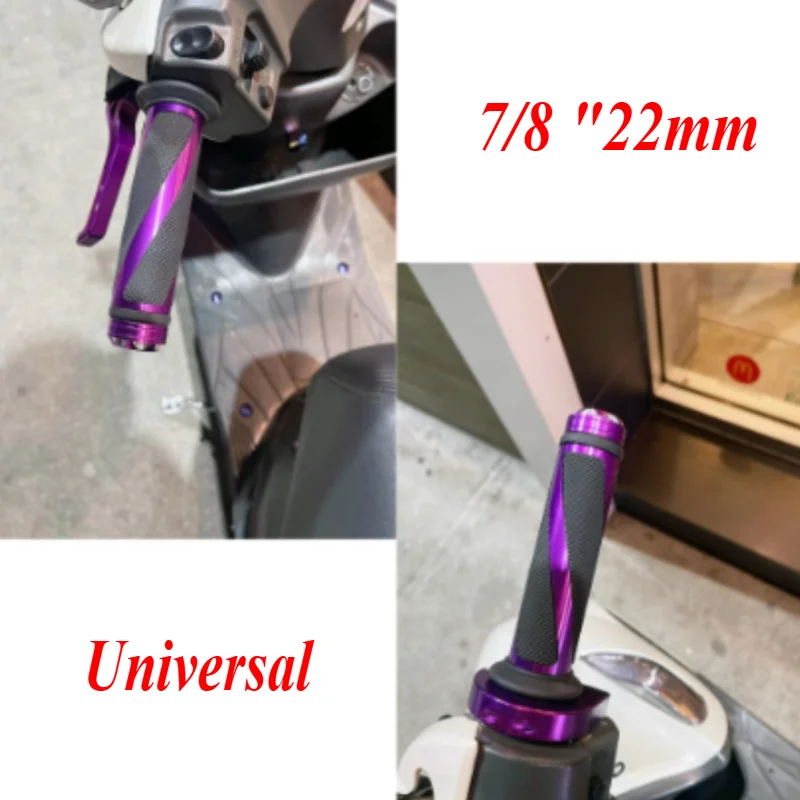 

2PCS Motorcycle Grip 7/8 "22mm Universal Handle Handlebar CNC for Kawasaki Honda Yamaha Suzuki Benelli Ducati Scooter