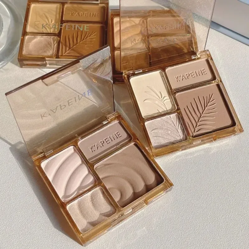 Paleta de maquillaje de contorno resaltador, bronceador Facial coreano, iluminador 3D cosmético, contorno de nariz, sombra, belleza Facial, maquillaje en polvo