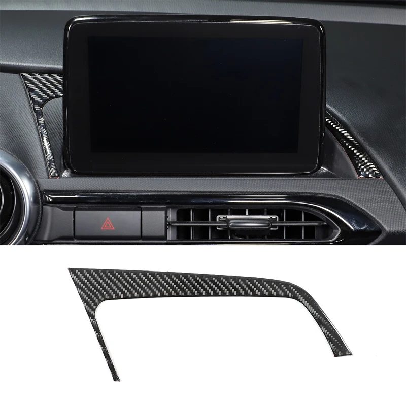 

For Mazda MX-5 2016-2023 Car Center Navigation Screen Rear Decorative Sticker Soft Carbon Fiber Interior Accessories