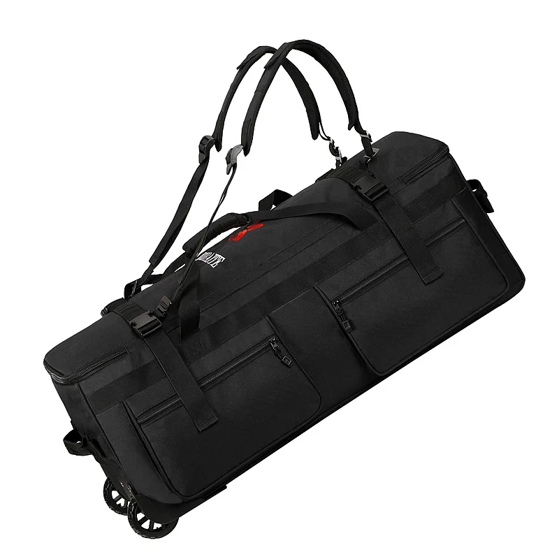 110l Large Capacity Travel Backpack Foldable Belt Wheel Travel Bag Multi Functional Shipping Bags Wear-Resistant Luggage Bag