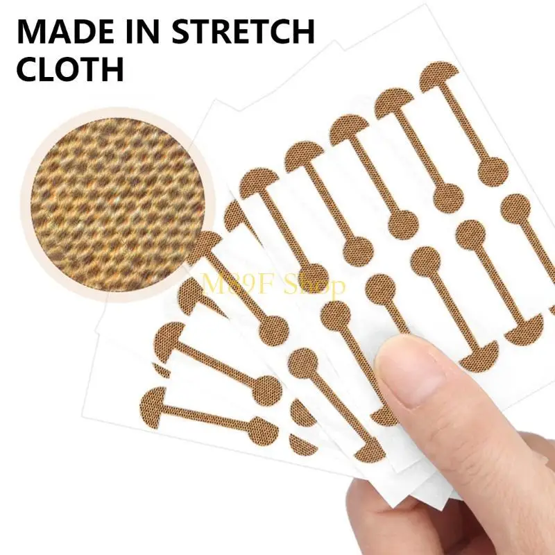 M89F 10 PCS Autocollants nasaux étroits Alière nez Autocollants étroits Patches d'aile nasale