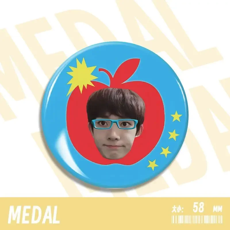 

New ENHYPENS Cute Niche Glossy 58mm Metal Badge Pins Trendy Itabag Decor Brooches Lovely Ornament Collection Gifts