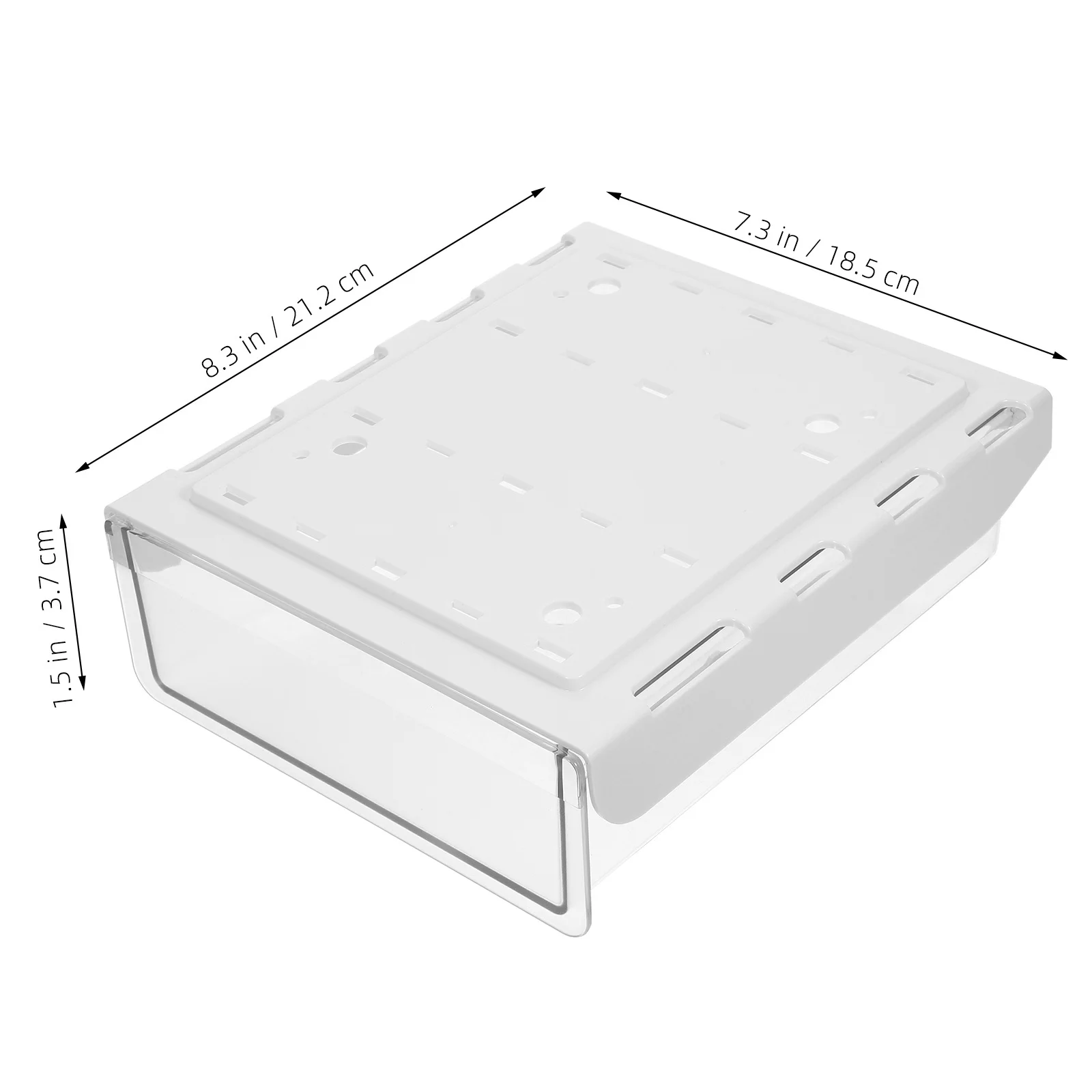 Under Desk Organizer Large Capacity Nail-Free Drawer Desktop Storage Box Office Kitchen Home Stationery Cosmetics Remote Control